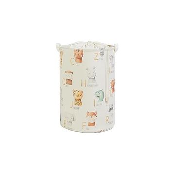 Ocean Home Textile 36x48 cm Çocuk Odası Ağzı Büzgülü Sevimli Hayvanlar Oyuncak Sepeti