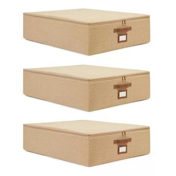 Ocean Home Textile 55x70x18 cm 3'lü Büyük Boy Jüt Destekli Hurç Set