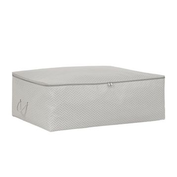 Ocean Home Textile 62x46x22 cm Büyük Boy Gri Balıksırtı Baza Altı Hurç