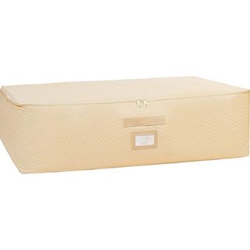 Ocean Home Textile 74x46x22 cm Mega Boy Bej Balıksırtı Baza Altı Hurç