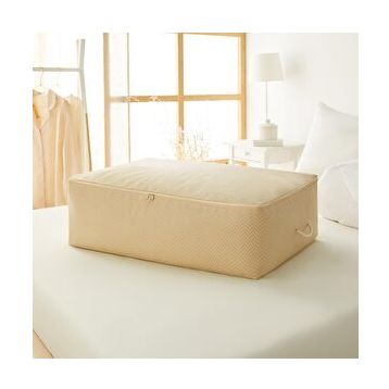 Ocean Home Textile 74x46x22 cm Mega Boy Bej Balıksırtı Baza Altı Hurç