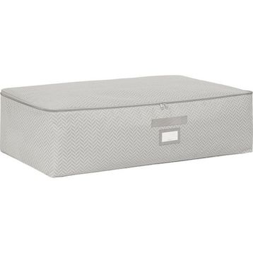 Ocean Home Textile 74x46x22 cm Mega Boy Gri Balıksırtı Baza Altı Hurç