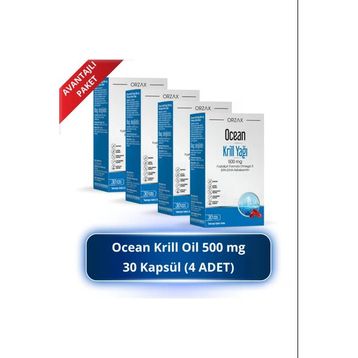 Ocean Krill Oil Omega-3 500 mg 4x30 Kapsül Balık Yağı
