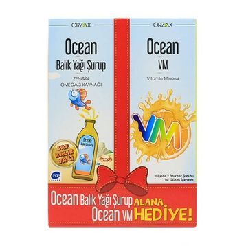 Ocean Omega 3 150 ml Balık Yağı + VM Portakal Aromalı 150 ml Şurup