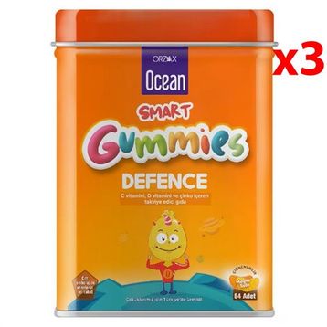 Ocean Smart Gummies Defence Vitamin C 64 Çiğnenebilir Jel Form