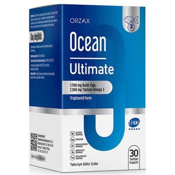 Ocean Ultimate Omega-3 1700 mg Aromasız 30 Kapsül Balık Yağı