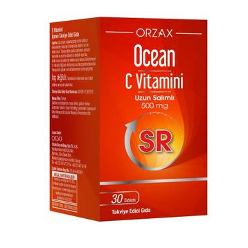 Ocean Vitamin C-SR 500 mg Uzun Salınımlı 30 Tablet