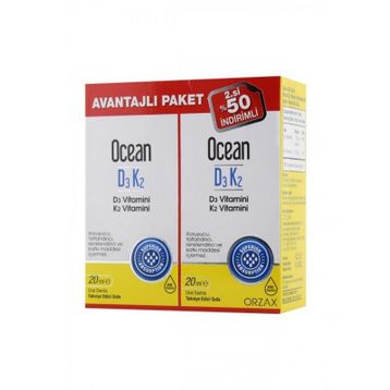 Ocean Vitamin D3 K2 20 ml Damla