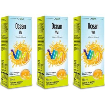 Ocean VM Vitamin Mineral Portakal Aromalı 150 ml Sıvı