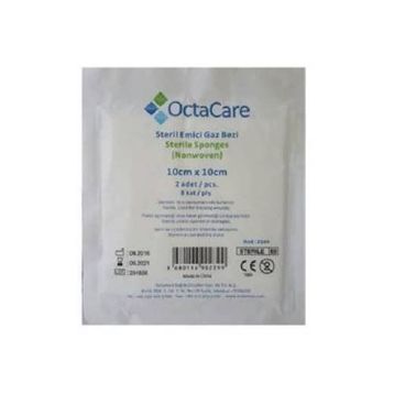 OctaCare 10 x 10 cm 2'li Gazlı Bez ve Gaz Kompresi