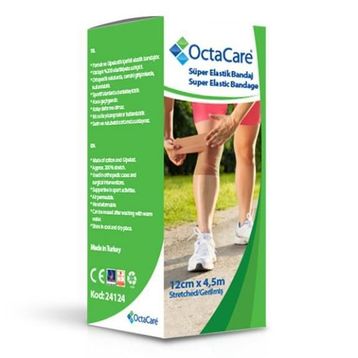 OctaCare 12 cm x 4.5 m Elastik Bandaj