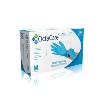 OctaCare Medium 100'lü Mavi Nitril Eldiven