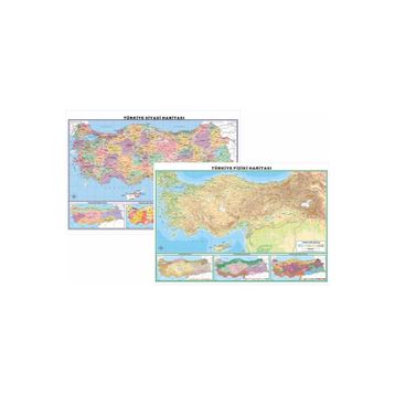 Odak 50x70 Türkiye Siyasi ve Fiziki Haritası