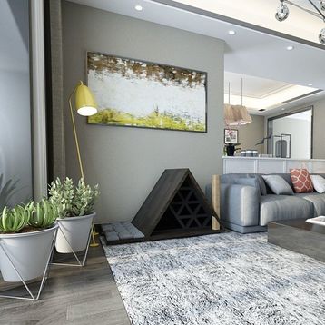 Odun Concept Ahşap Trigon Soft Kedi Evi