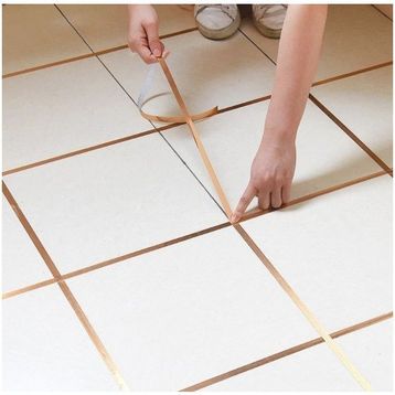 OEM Altın 1 cm 50 Metre Gold Fayans Arası Şerit Bant
