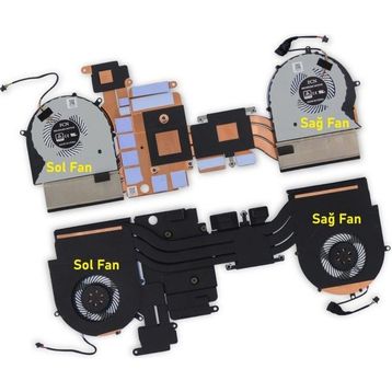 Oem Asus GL703VM-GC035T Sol V2 Uyumlu Laptop İşlemci Fan