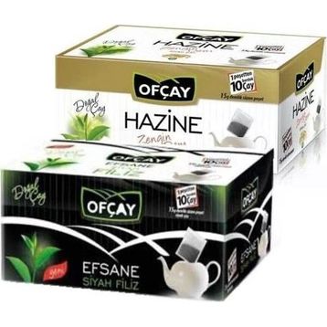 Ofçay 30 Adet Efsane Siyah Filiz + 30 Adet Hazine Zengin Demlik Poşet Çay