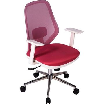 Ofisbazaar Dali Beyaz Pembe Fileli Çalışma Koltuğu
