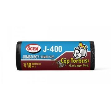 Ögem 10 Adet 80x110 cm Mavi Jumbo Boy Çöp Poşeti