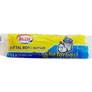 Ögem Battal Boy Çöp Torbası Siyah 75 x 90 cm