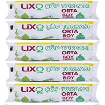 Ögem Orta Boy Mavi 55x60 cm 20'li Çöp Torbası (5 adet)