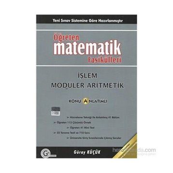Öğreten Matematik Fasikülleri Modüler Aritmetik Konu Anlatımlı-Gür Yayınları