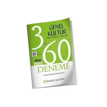 Öğreti Akademi 2023 KPSS Genel Yetenek Genel Kültür 3X60 Deneme (Tarih-Coğrafya-Vatandaşlık)