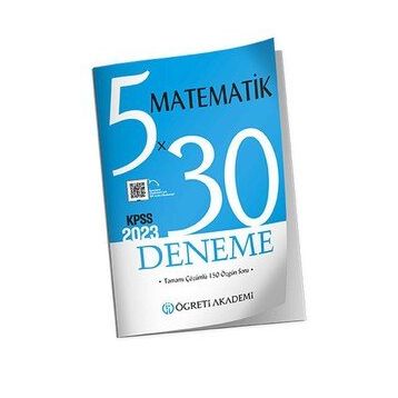 Öğreti Akademi 2023 KPSS Genel Yetenek Genel Kültür 5x30 Matematik Deneme