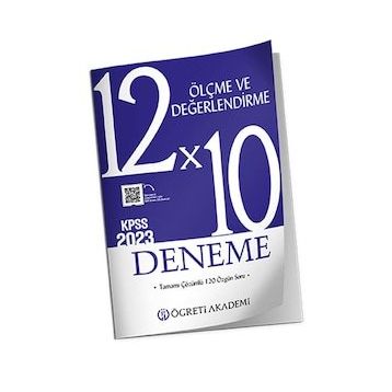 Öğreti Akademi KPSS Eğitim Bilimleri 12X10 Ölçme ve Değerlendirme Deneme