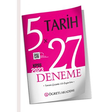 ÖĞRETİ AKADEMİ KPSS Genel Yetenek Genel Kültür 5x27 Tarih Deneme