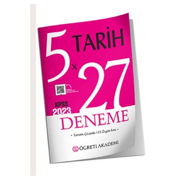 ÖĞRETİ AKADEMİ KPSS Genel Yetenek Genel Kültür 5x27 Tarih Deneme
