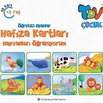 Öğretici Oyunlar Hafıza Kartları Hayvanları Öğreniyorum 48 Kart Kolektif - Diyanet Vakfı Yayınları