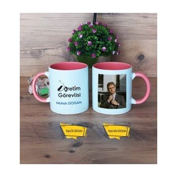 Öğretim Görevlisi Pembe Kupa Bardak