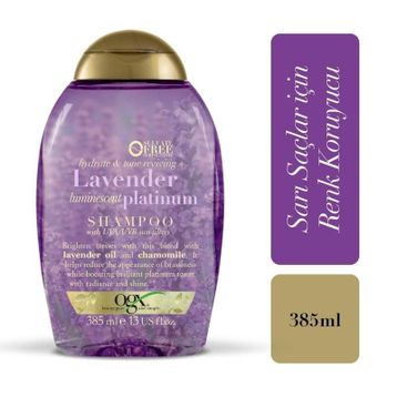OGX Lavender Platinum 385 ml Sarı Saçlar İçin Renk Koruyucu Şampuan