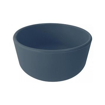 Oioi 1080010 Deep Blue Vakum Tabanlı Kapaklı Kase