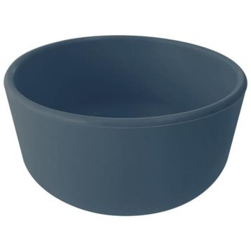 Oioi 1080010 Deep Blue Vakum Tabanlı Kapaklı Kase