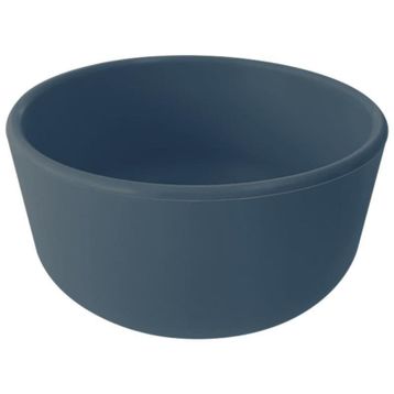 Oioi 1080010 Deep Blue Vakum Tabanlı Kapaklı Kase