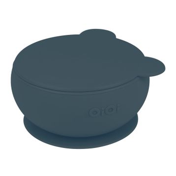 Oioi 1080010 Deep Blue Vakum Tabanlı Kapaklı Kase