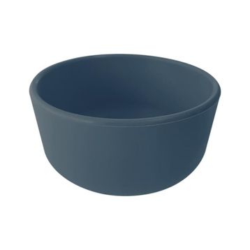 Oioi 1080010 Deep Blue Vakum Tabanlı Kapaklı Kase