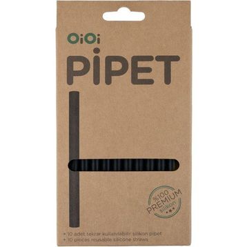 Oioi 10'lu Bitter Black Silikon Pipet