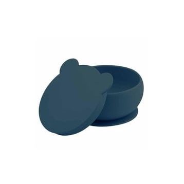 Oioi 6+ Ay Deep Blue Vakum Tabanlı Silikon Kapaklı Kase