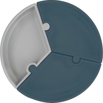 Oioi 6+ Ay Gri Vakum Tabanlı Silikon Tabak
