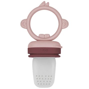 Oioi 6+ Ay Pembe Bordo Silikon Püre Meyve Ve Sebze Emziği