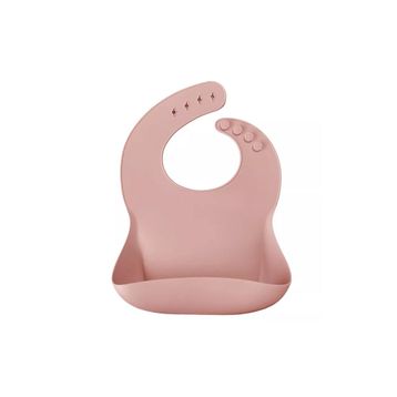 Oioi Basic Silikon Pinky Pink Mama Önlüğü