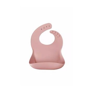 Oioi Basic Silikon Pinky Pink Mama Önlüğü