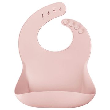 Oioi Basic Silikon Pinky Pink Mama Önlüğü