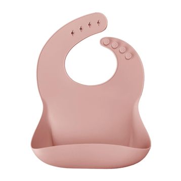Oioi Basic Silikon Pinky Pink Mama Önlüğü
