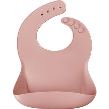 Oioi Basic Silikon Pinky Pink Mama Önlüğü