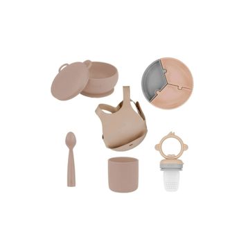 Oioi Bubble 6 Parça Beige Puzzle Mama Seti