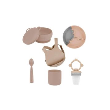Oioi Bubble 6 Parça Beige Puzzle Mama Seti